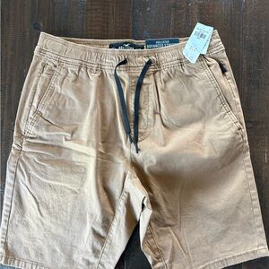 Hollister Tan Drawstring Casual Shorts